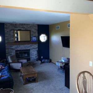 BEFORE REMODEL - Family Room & Fireplace