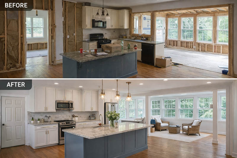 Before & After Interior Transformation