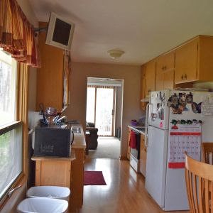 BEFORE REMODEL - Kitchen to Family Room View