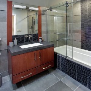 Remodeled Bathroom - Vanity and Tub