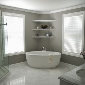 Remodeled Bathroom - Tub & Vanity Corner