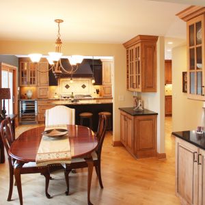 View of Remodeled Dining Area from Living Room