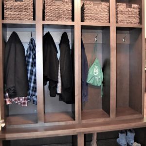 Remodeled Garage Entry Lockers/Closet Space