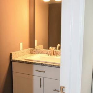 Lower Level Remodel - Entry to Bathroom