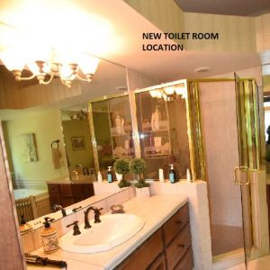 BEFORE REMODEL - Bathroom View of Vanity