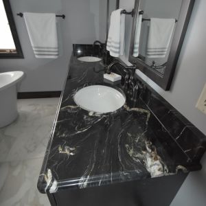 Remodeled Bathroom - Vanity Long View