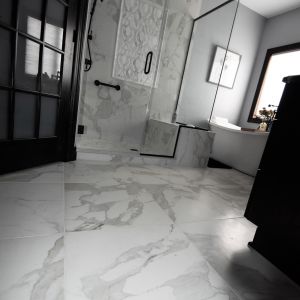 Remodeled Bathroom - Shower Entry
