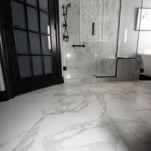 Remodeled Bathroom - Shower Entry