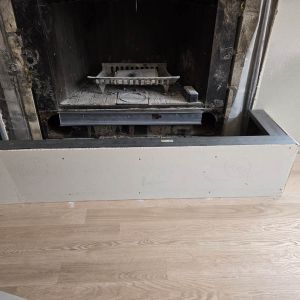 Martin Cedarburg Home - New Fireplace Hearth