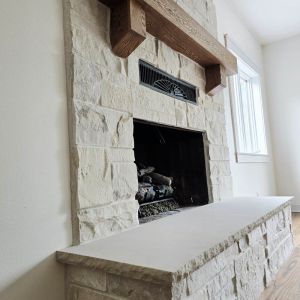 Martin Cedarburg Home - New Fireplace Hearth